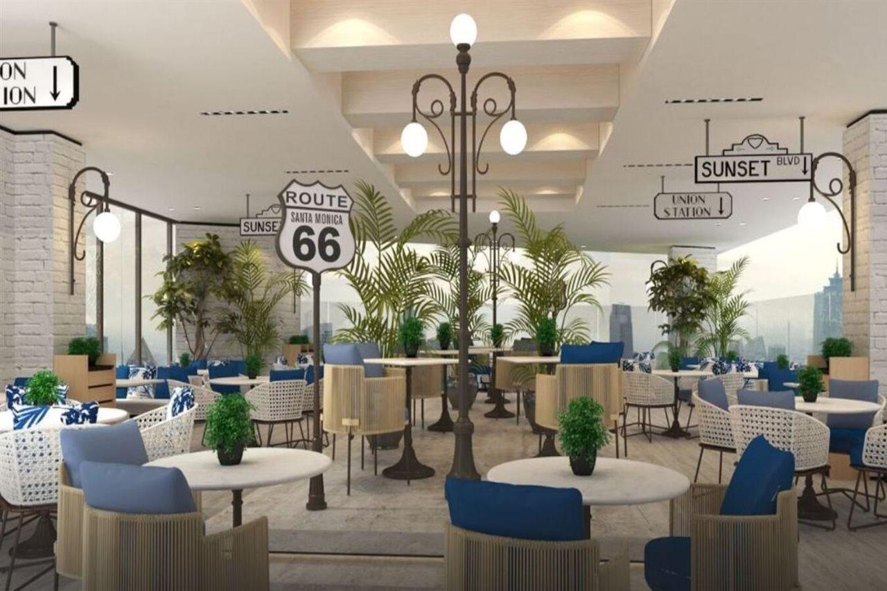 Paramount Hotel Midtown Дубай Екстер'єр фото The interior of the restaurant