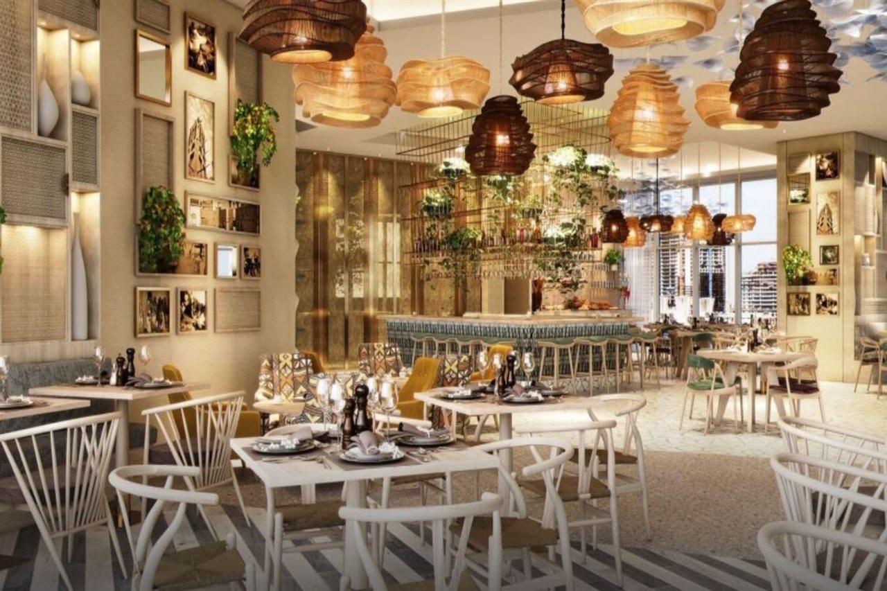 Paramount Hotel Midtown Дубай Екстер'єр фото The interior of the restaurant