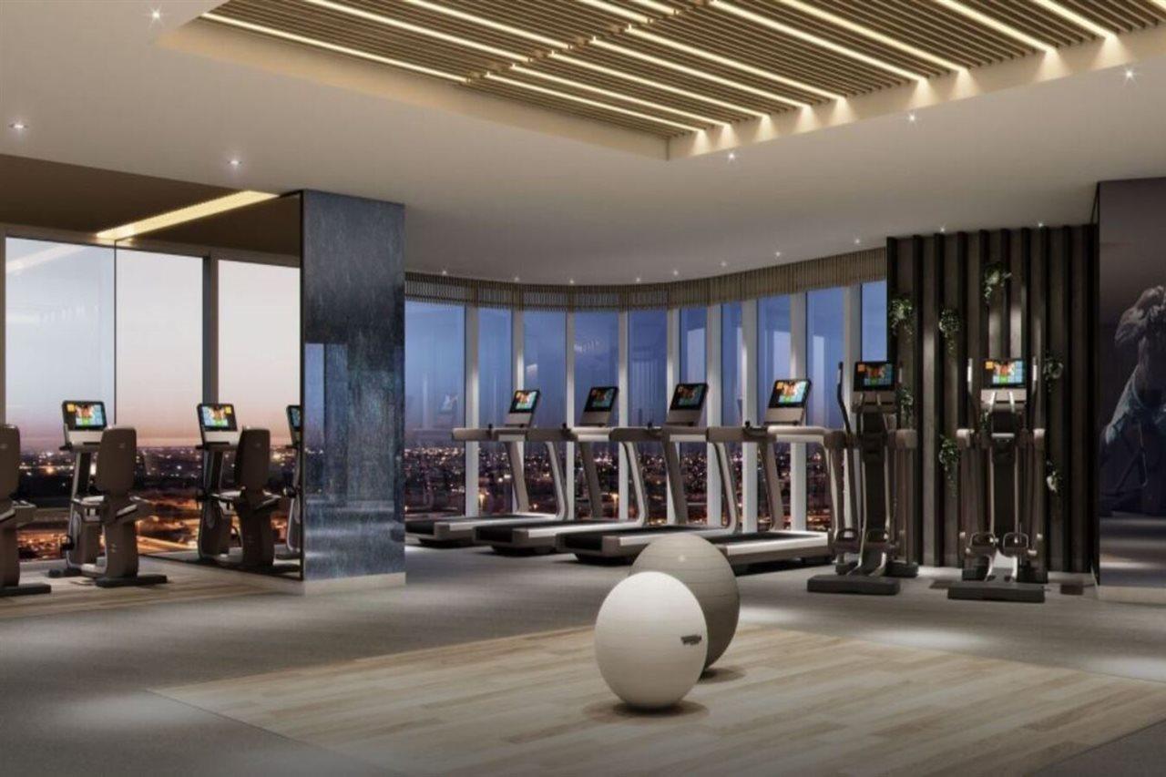 Paramount Hotel Midtown Дубай Екстер'єр фото The gym at the 101