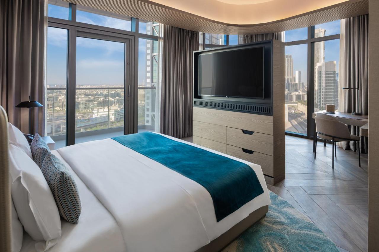 Paramount Hotel Midtown Дубай Екстер'єр фото A bedroom at the hotel